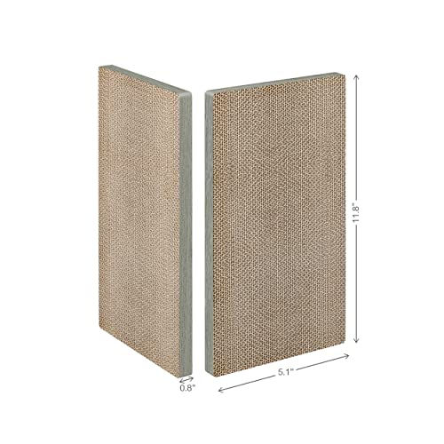 2 Pack Silvervine Organic Catnip Wall-Mounted Cat Scratcher Pad