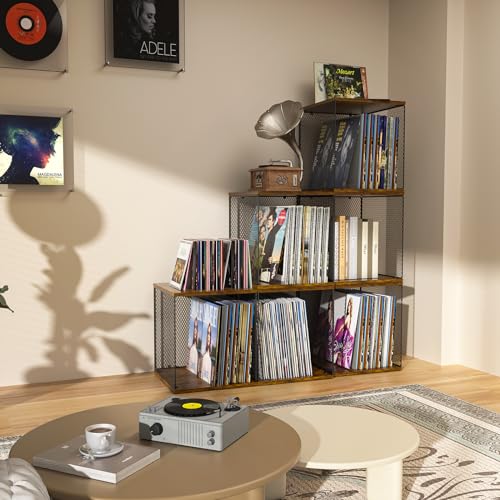 Vinyl Record Storage Shelf for 50-100 Records